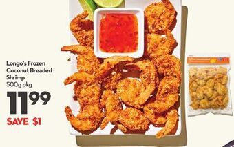 Longo's Longo's frozen coconut breaded shrimp offer