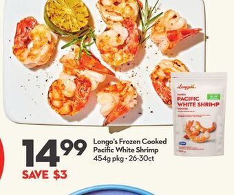 Longo's Longo's frozen cooked pacific white shrimp offer