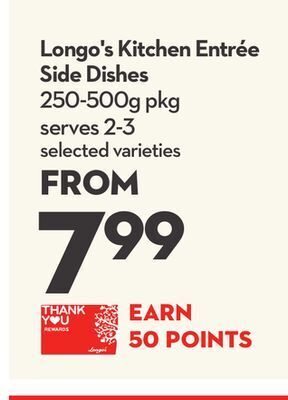 Longo's Longo's kitchen entrée side dishes offer