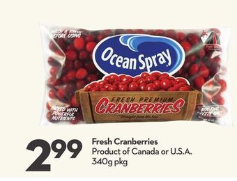 Longo's Fresh cranberries offer