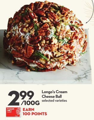 Longo's Longo's cream cheese ball offer