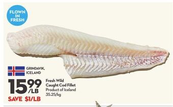 Longo's Fresh wild caught cod fillet offer