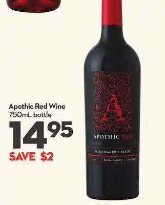 Longo's Apothic red wine offer