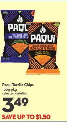 Longo's Paqui tortilla chips offer