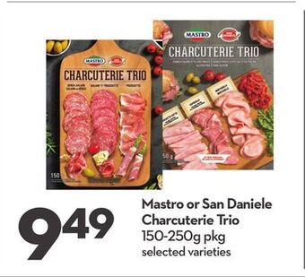 Longo's Mastro or san daniele charcuterie trio offer