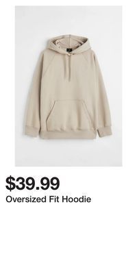 H&M Oversized fit hoodie offer