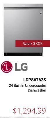 Canadian Appliance Source Lg 24 built-in undercounter dishwasher offer