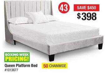 Bad Boy Superstore Queen platform bed offer