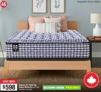 Bad Boy Superstore Repreve r1 tight top queen mattress offer