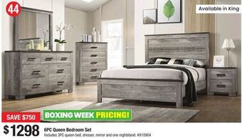 Bad Boy Superstore 6pc queen bedroom set offer