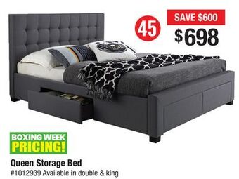 Bad Boy Superstore Queen storage bed offer
