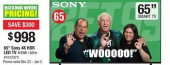 Bad Boy Superstore Sony 4k hdr led tv offer