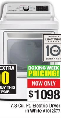 Bad Boy Superstore 7.3 cu. ft. electric dryer offer