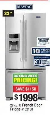 Bad Boy Superstore Maytag 22 cu. ft. french door fridge offer