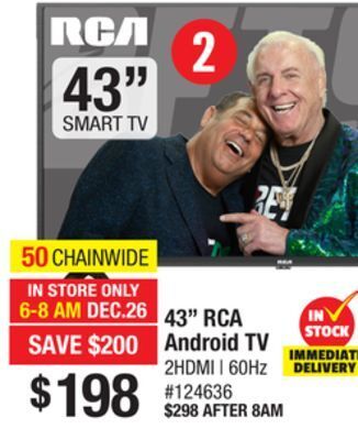 Bad Boy Superstore 43" rca android tv offer