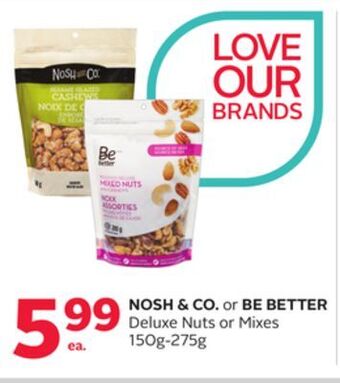 Rexall Nosh & co. or be better deluxe nuts or mixes offer