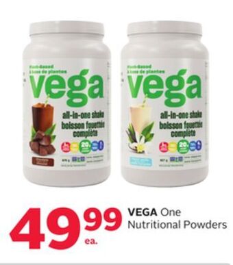 Rexall Vega one nutritional powders offer