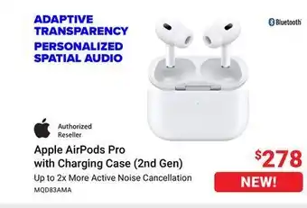 Visions Electronics Apple airpods pro with charging offer