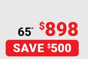 Visions Electronics Lg native 120hz panel 65" smart tv offer