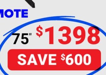Visions Electronics Samsung qled 4k 75" q60ba smart tv offer