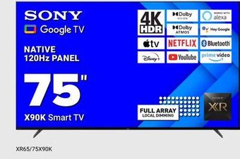 Visions Electronics Sony native 120hz panel 75" x90k smart tv offer