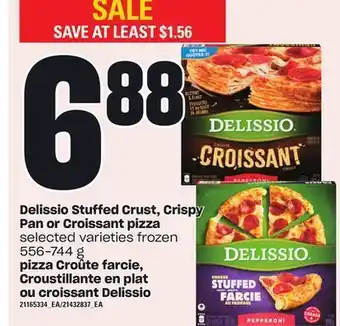 Independent City Market Delissio stuffed crust, crispy pan or croissant pizza, 556-744 g offer