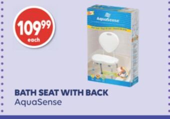 Wellwise by Shoppers Aquasense bath seat with back offer