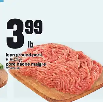 Independent City Market Lean ground pork offer