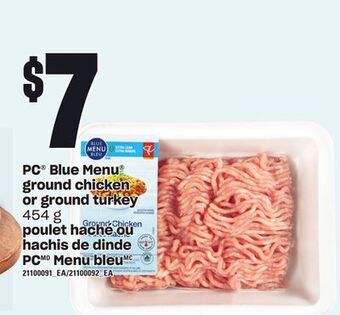 Independent City Market Pc® blue menu® ground chicken or ground turkey, 454 g offer