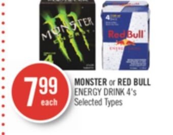 Shoppers Drug Mart Monster or red bull energy drink offer