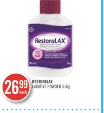 Shoppers Drug Mart Restoralax laxative powder offer