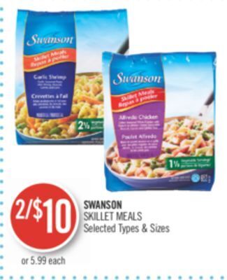 Shoppers Drug Mart Swanson skillet meals offer