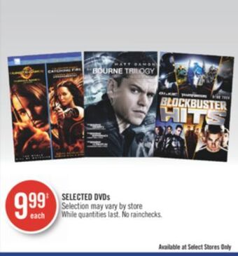 Shoppers Drug Mart Selected dvds offer