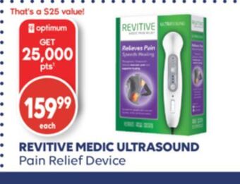 Shoppers Drug Mart Revitive medic ultrasound pain relief device offer