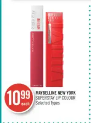 Shoppers Drug Mart Maybelline new york superstay lip colour offer