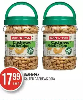 Shoppers Drug Mart Dan-d-pak salted cashews offer