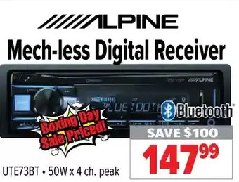 2001 Audio Video Alpine mech-less digital receiver offer