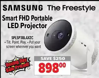 2001 Audio Video Samsung the freestyle smart fhd portable led projector offer