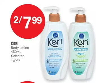 Guardian Pharmacy Keri body lotion offer