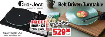 2001 Audio Video Pro-ject belt driven turntable offer