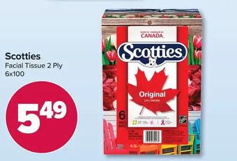 PharmaChoice Scotties facial tissue 2 ply offer