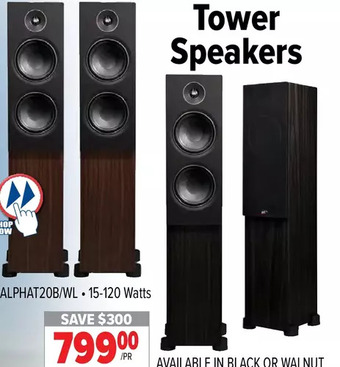 2001 Audio Video Tower speakers offer