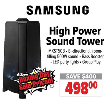 2001 Audio Video Samsung high power sound tower offer