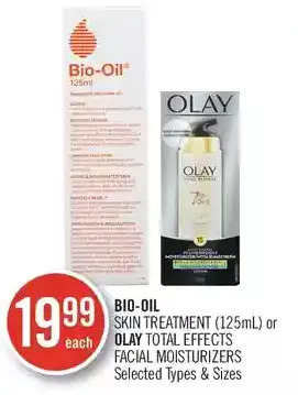 Shoppers Drug Mart Bio-oil skin treatment or olay total effects facial moisturizers offer