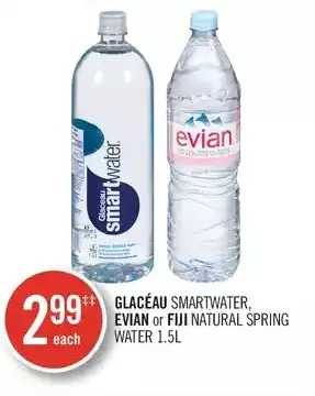Shoppers Drug Mart Glaceau smartwater, evian or fiji natural spring water offer