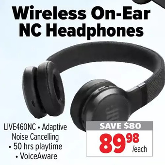 2001 Audio Video Wireless on-ear nc headphones offer