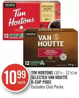 Shoppers Drug Mart Tim hortons or van houtte k-cup pods offer