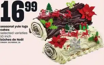Independent Grocer Seasonal Yule Logs Cakes 10 inch offer