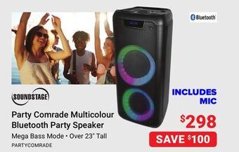 Visions Electronics Soundstage party comrade multicolour bluetooth party speaker offer