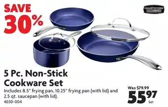 Home Hardware Granitestone 5 pc. non-stick cookware set offer